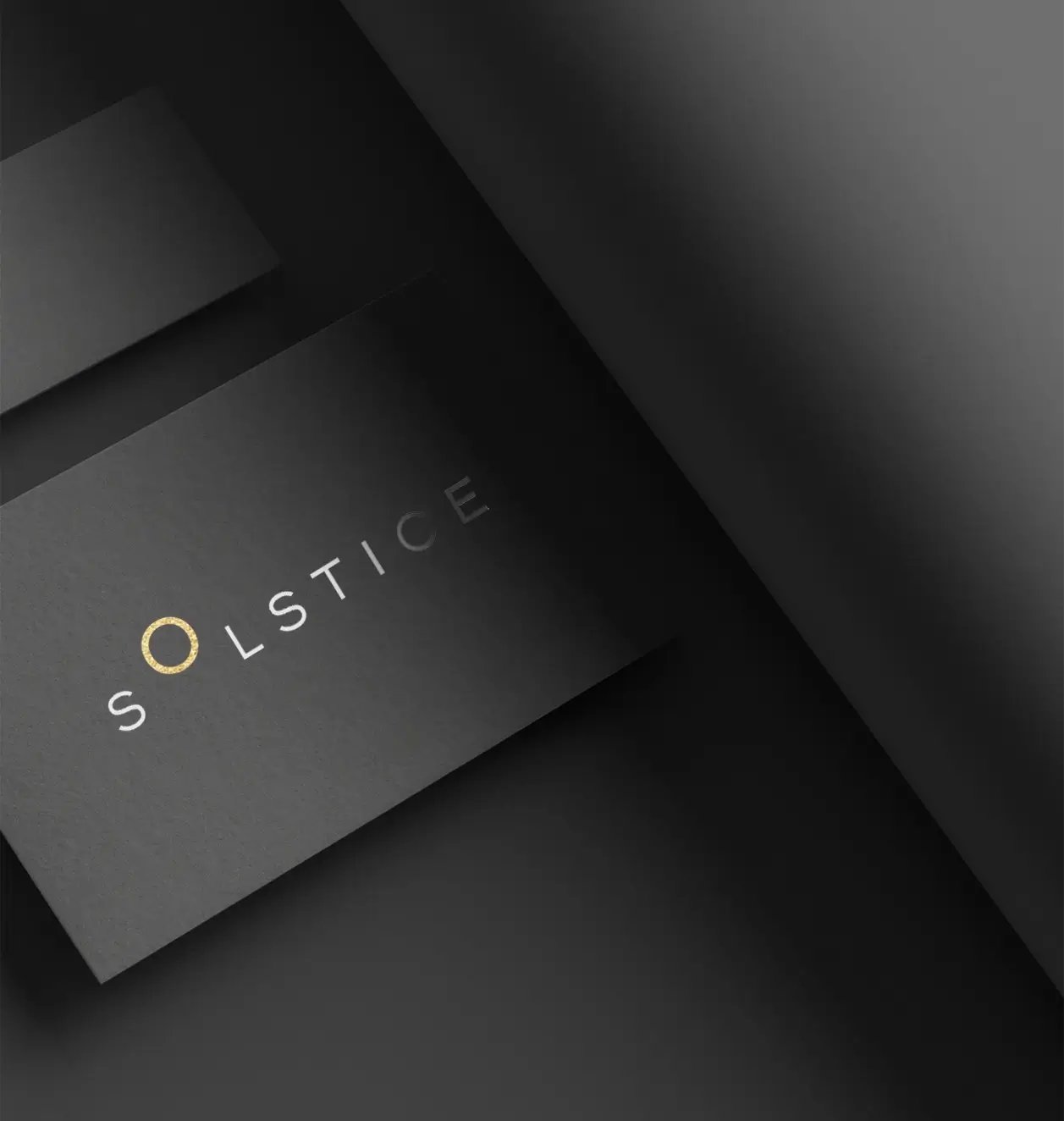 Solstice business card design